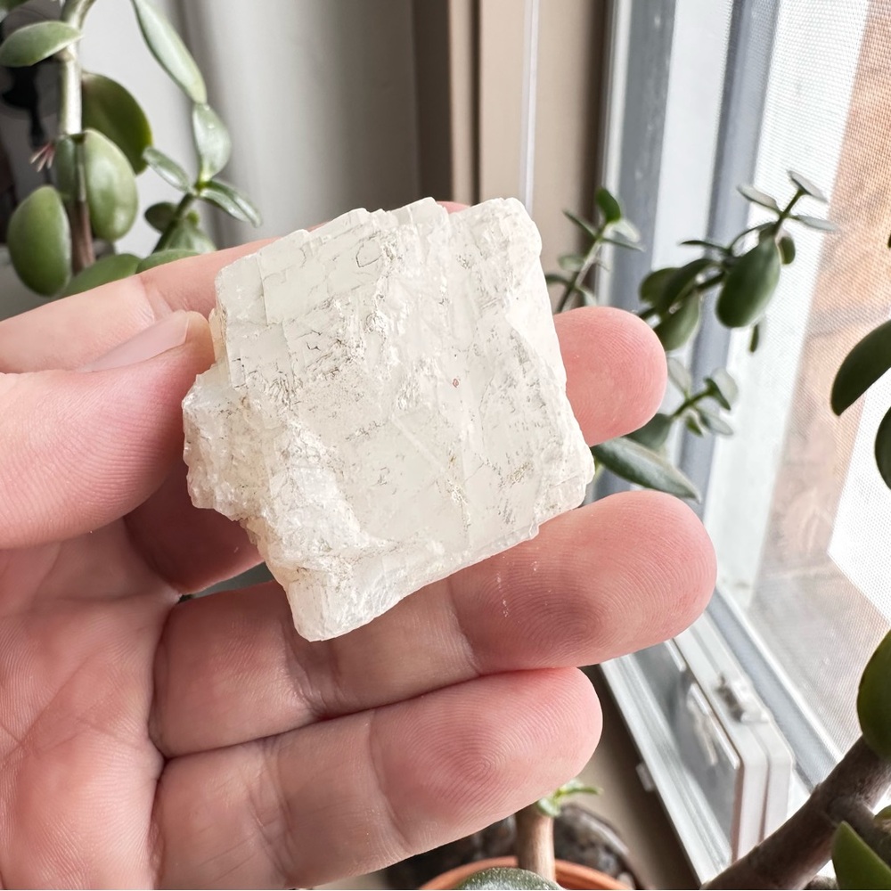 Raw White Selenite Crystal Natural Healing Stone Home Decor Meditation Energy